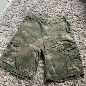 Camo cargo shorts